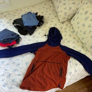 Melanzana microgrid hoodie Women’s Large